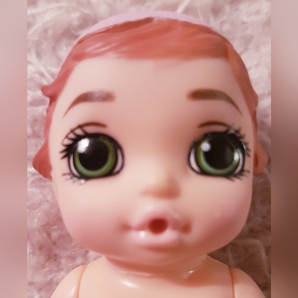 Baby Born Surprise Flamingo Doll Mini Zapf Creations Red Hair Green Eyes - Picture 3 of 12